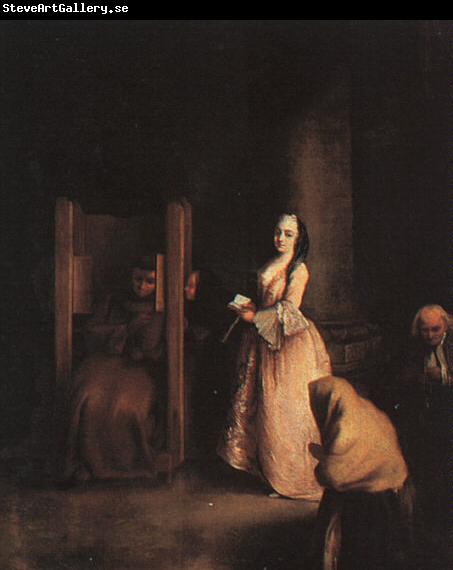 Pietro Longhi The Confession